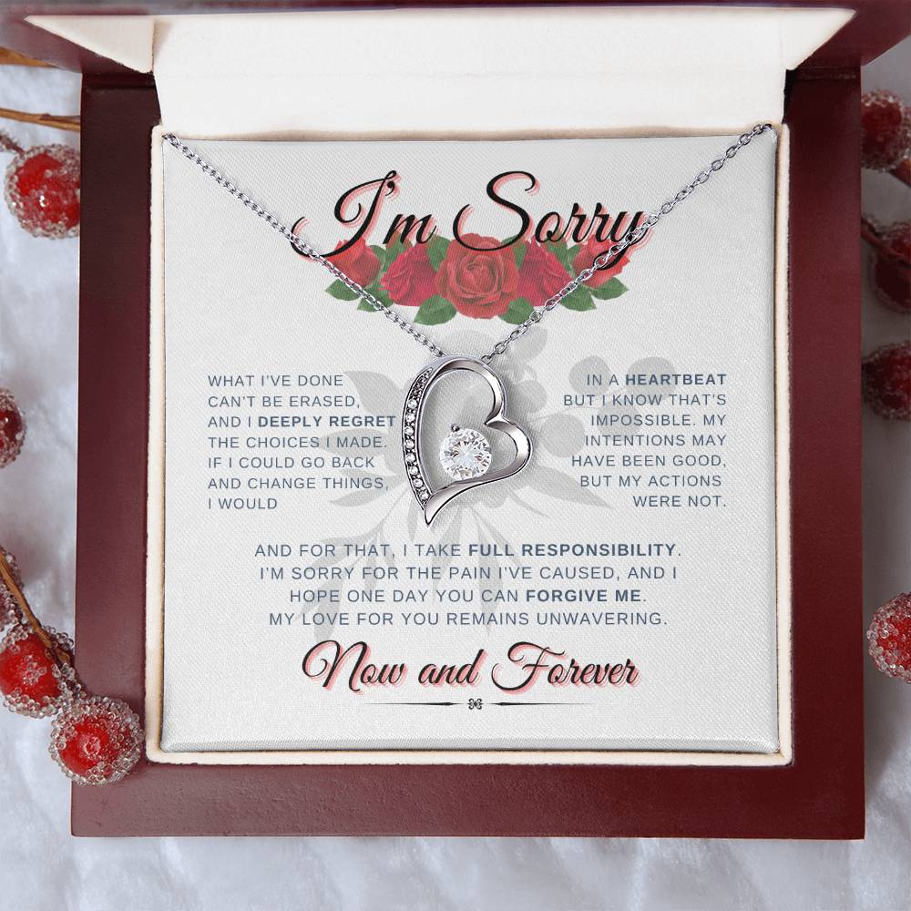 I'm Sorry Now & Forever | Forever Love Necklace