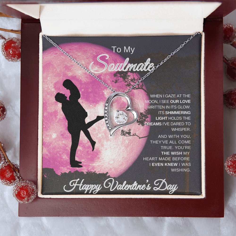 To My Soulmate | Happy Valentine's Day Forever Love Necklace – A Gift from the Heart