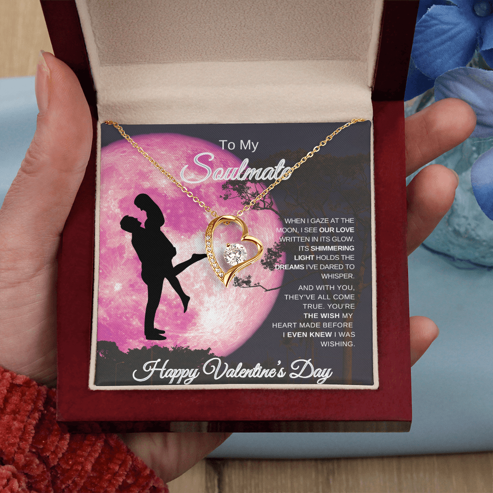 To My Soulmate | Happy Valentine's Day Forever Love Necklace – A Gift from the Heart