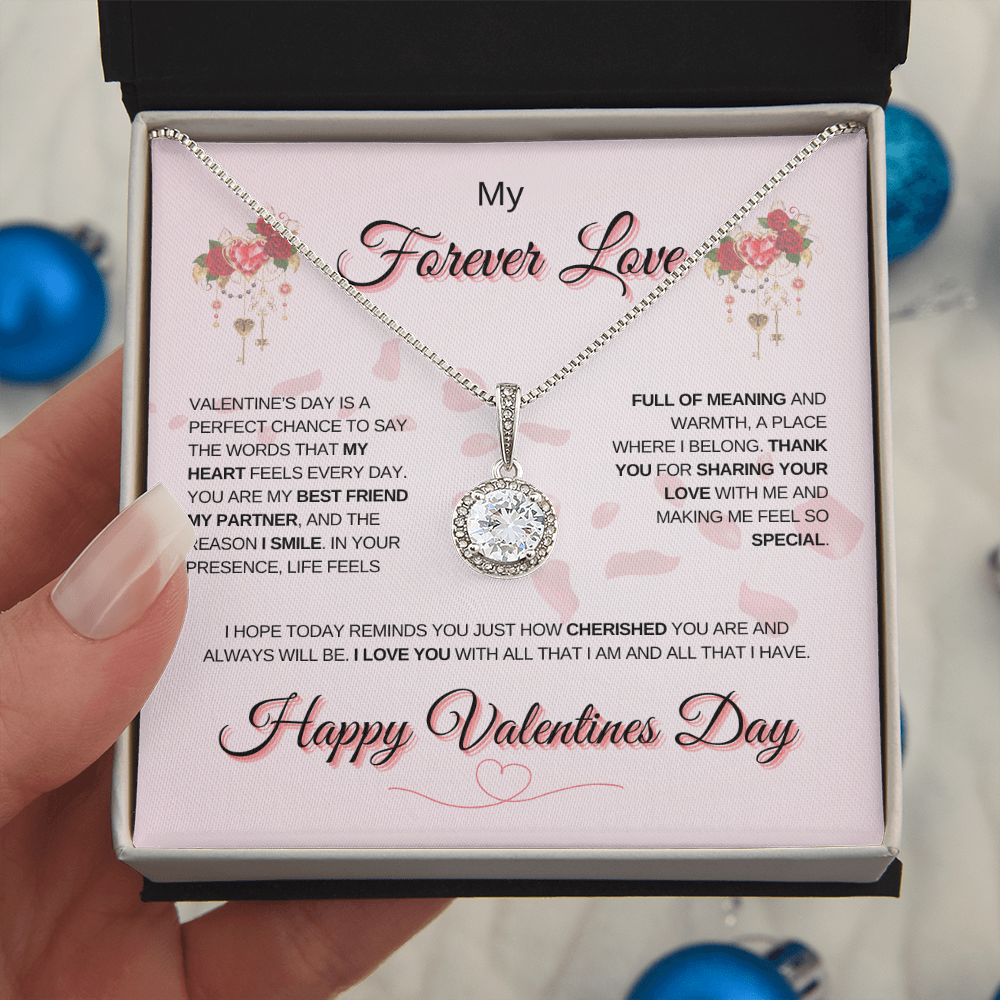 My Forever Love | Happy Valentine's Day Eternal Hope Necklace – A Symbol of Endless Love and Promise