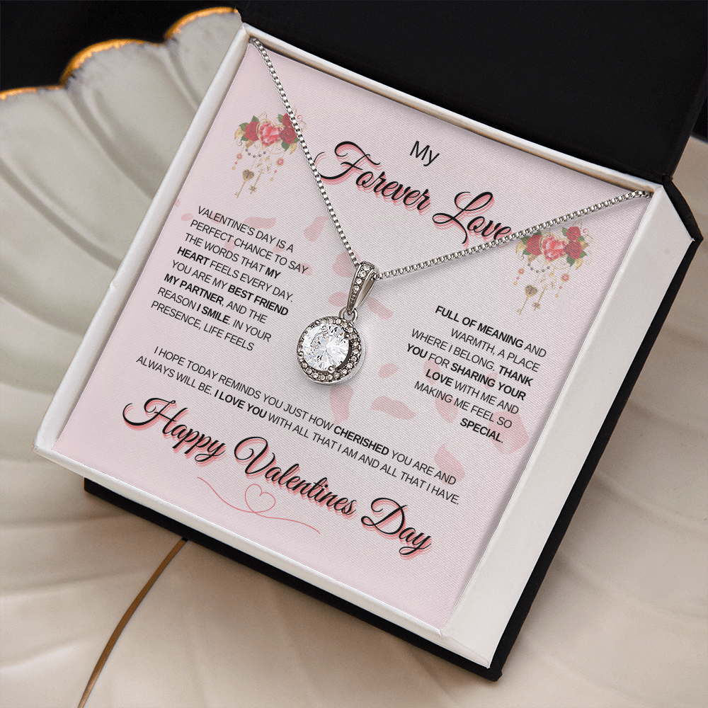 My Forever Love | Happy Valentine's Day Eternal Hope Necklace – A Symbol of Endless Love and Promise