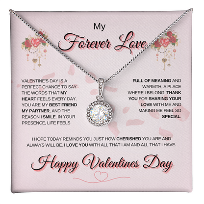 My Forever Love | Happy Valentine's Day Eternal Hope Necklace – A Symbol of Endless Love and Promise