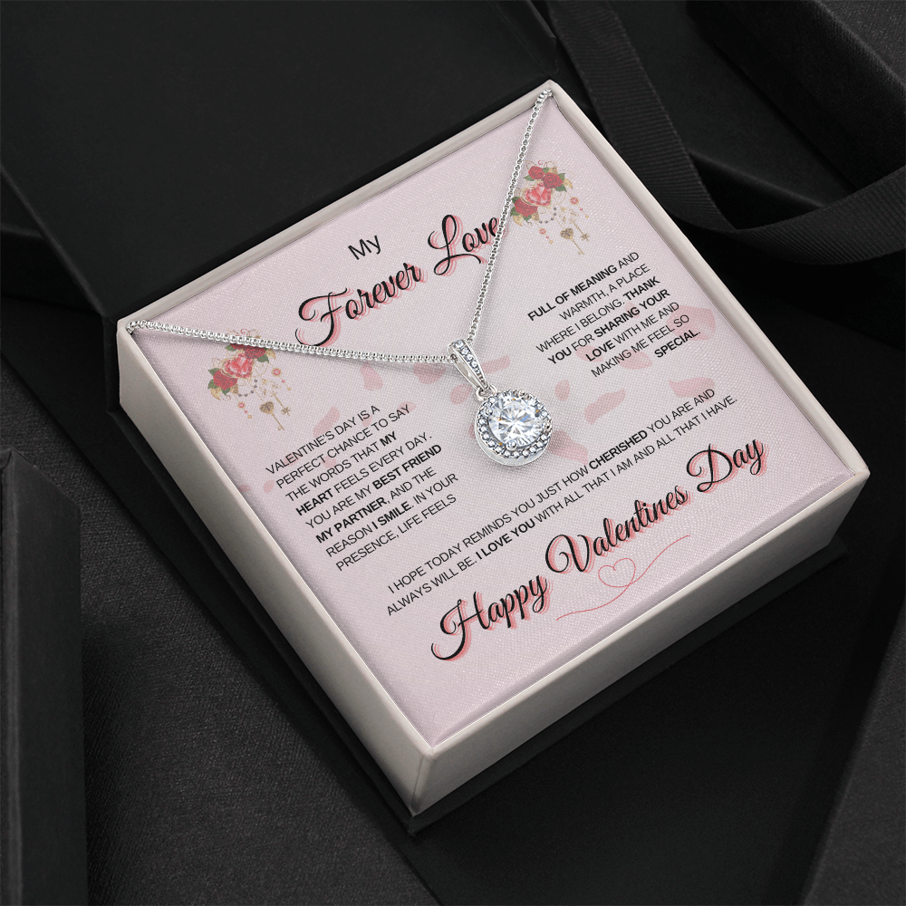 My Forever Love | Happy Valentine's Day Eternal Hope Necklace – A Symbol of Endless Love and Promise