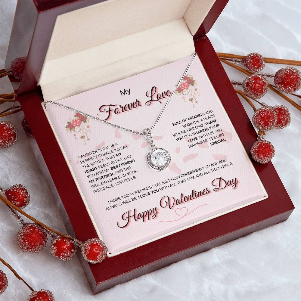 My Forever Love | Happy Valentine's Day Eternal Hope Necklace – A Symbol of Endless Love and Promise