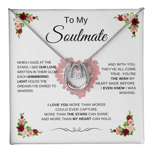 To My Soulmate  Valentine | Lucky In Love Necklace