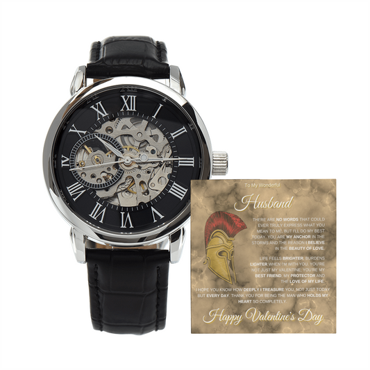 My Wonderful Husband | Warrior Valentine's Day | Openwork Watch