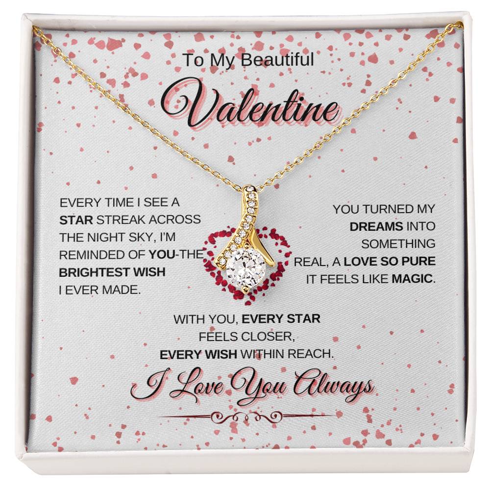 To My Beautiful Valentine | Alluring Beauty Necklace