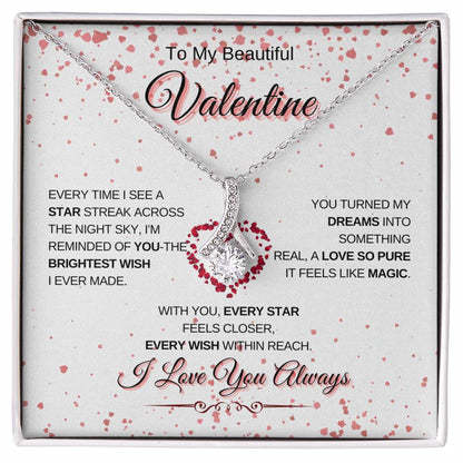 To My Beautiful Valentine | Alluring Beauty Necklace