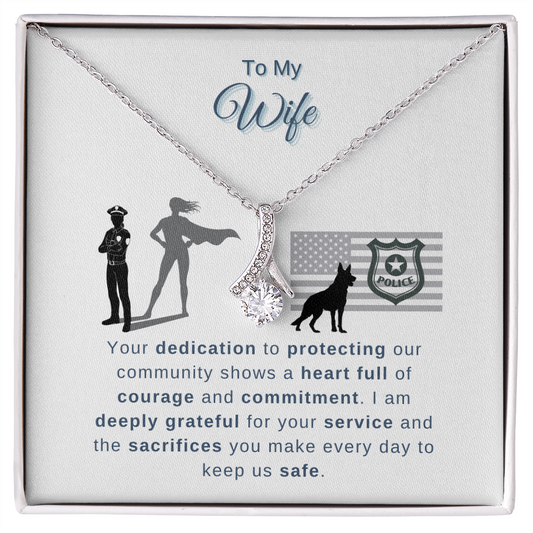 Police Wife - First Responders Alluring Beauty Necklace