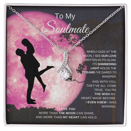 To My Soulmate: ‘The Moon' Alluring Beauty Necklace – Elegance Meets Eternal Love