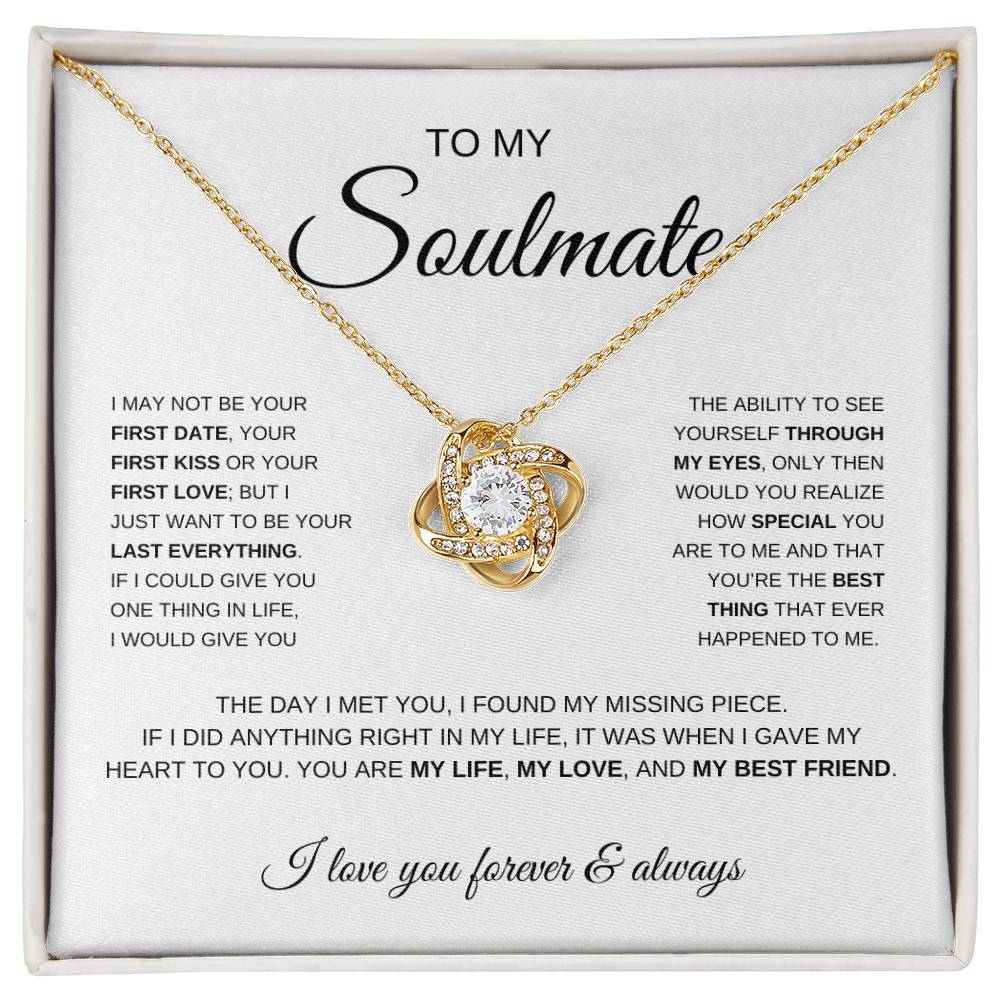 To My Soulmate | Love Knot Necklace