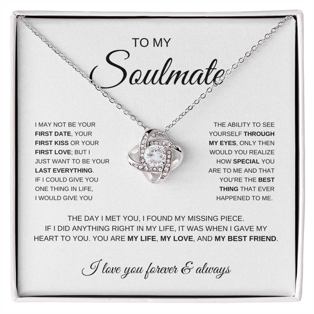 To My Soulmate | Love Knot Necklace