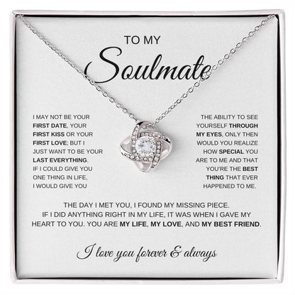 To My Soulmate | Love Knot Necklace