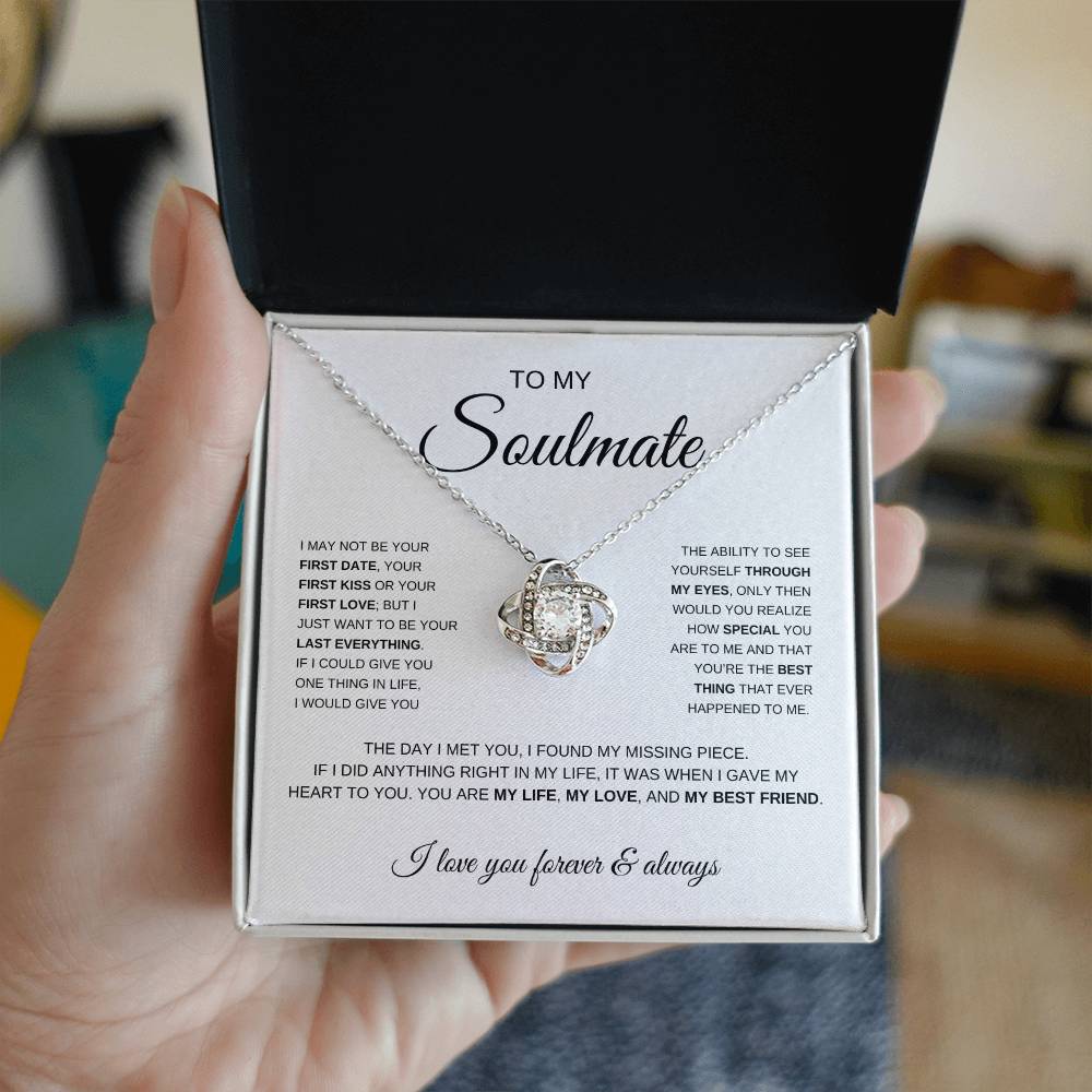 To My Soulmate | Love Knot Necklace