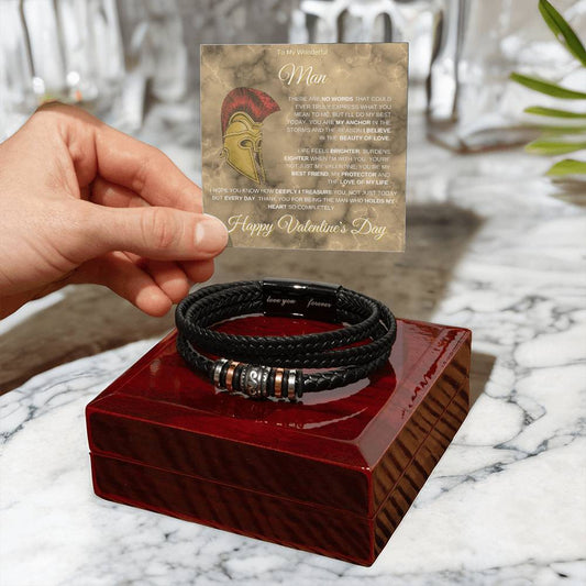 My Wonderful Man | Warrior Valentine's Day | Love you Forever Bracelet