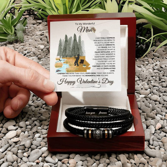 To My Man | Angler Valentine's Day | Love you Forever Bracelet