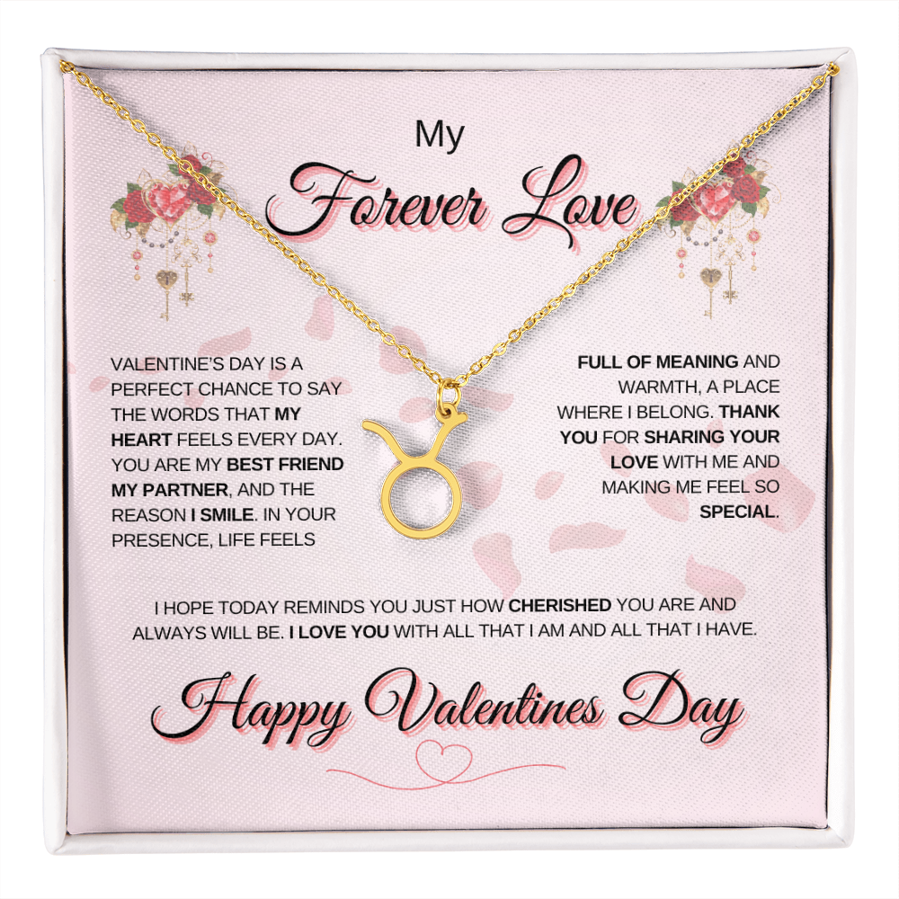 My Forever Love Zodiac Symbol Necklace: A Perfect Valentine's Day Keepsake