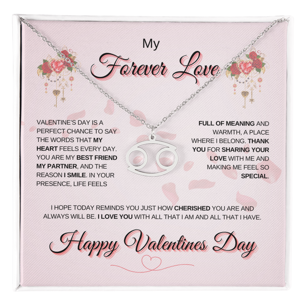 My Forever Love Zodiac Symbol Necklace: A Perfect Valentine's Day Keepsake