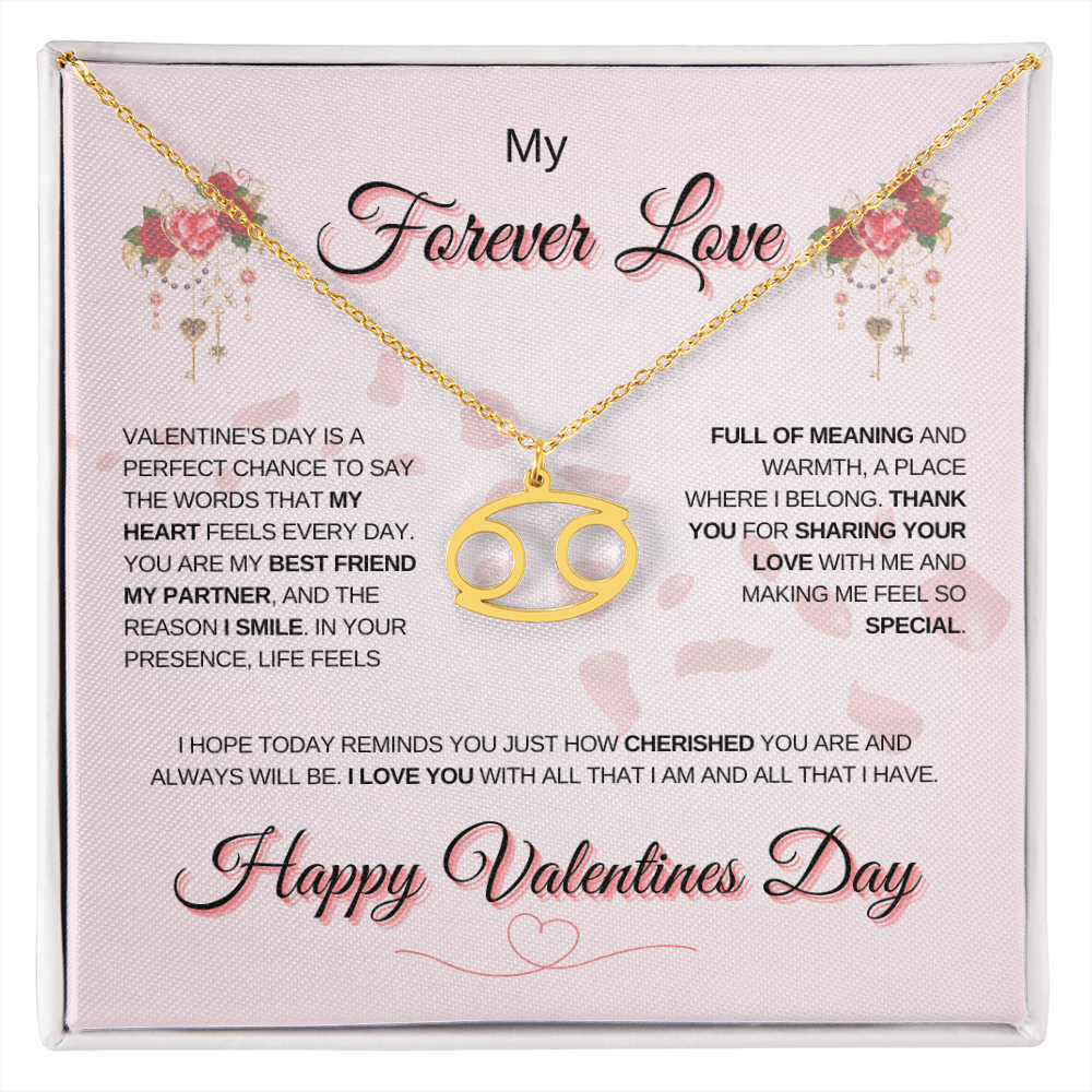 My Forever Love Zodiac Symbol Necklace: A Perfect Valentine's Day Keepsake