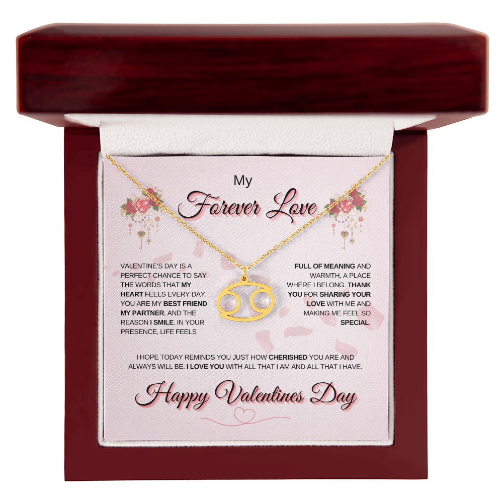 My Forever Love Zodiac Symbol Necklace: A Perfect Valentine's Day Keepsake