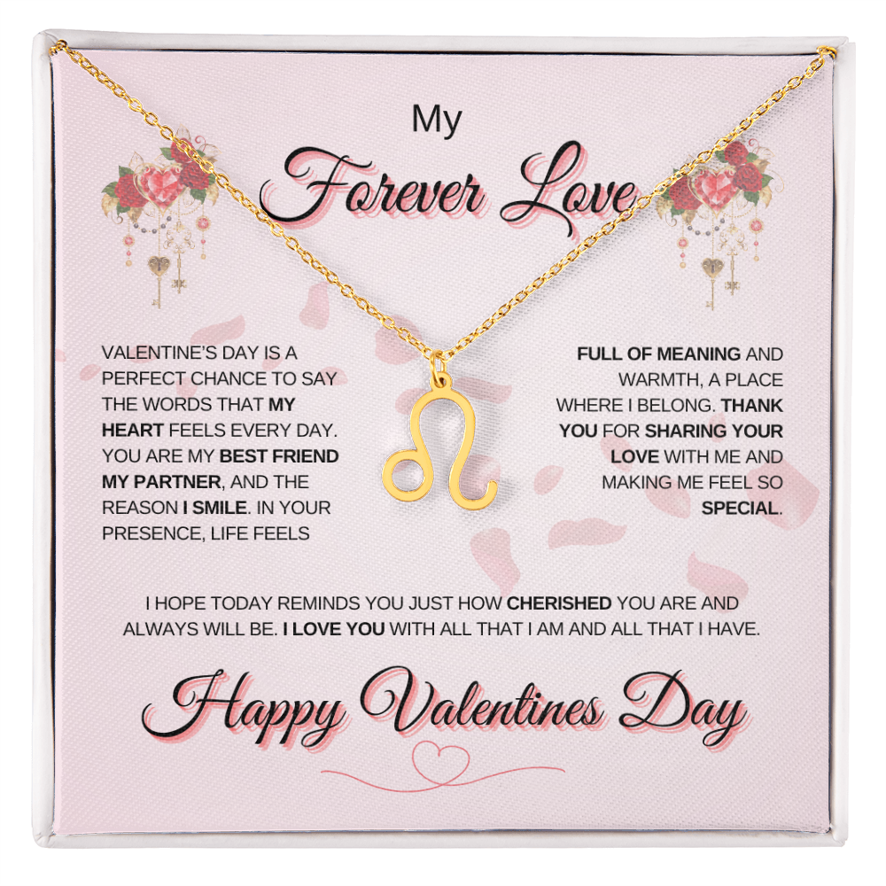 My Forever Love Zodiac Symbol Necklace: A Perfect Valentine's Day Keepsake