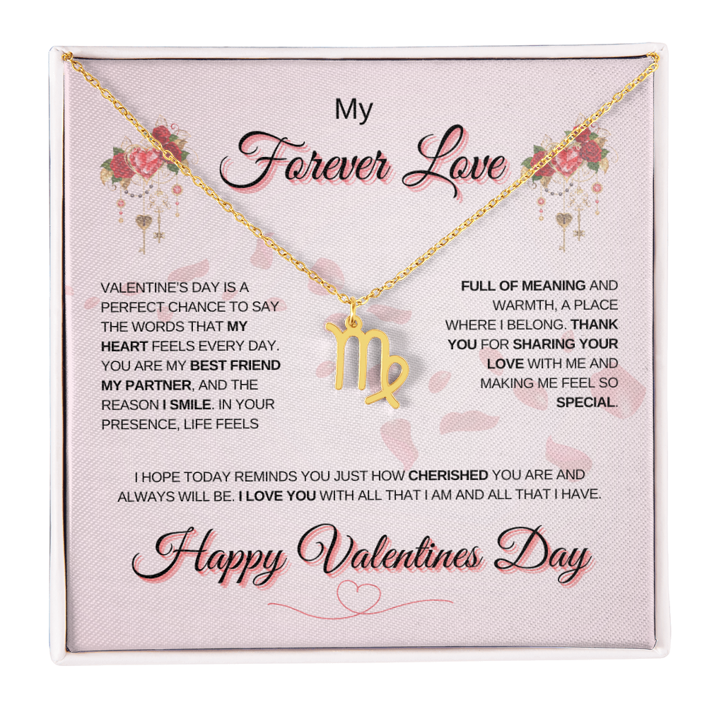 My Forever Love Zodiac Symbol Necklace: A Perfect Valentine's Day Keepsake