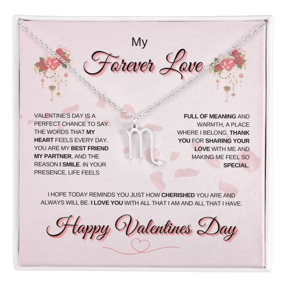 My Forever Love Zodiac Symbol Necklace: A Perfect Valentine's Day Keepsake