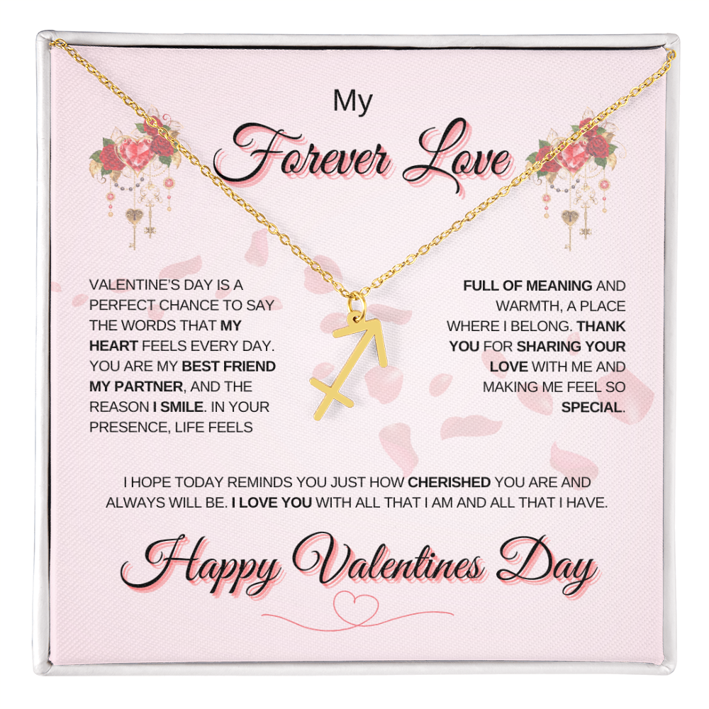 My Forever Love Zodiac Symbol Necklace: A Perfect Valentine's Day Keepsake