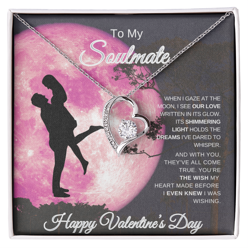 To My Soulmate | Happy Valentine's Day Forever Love Necklace – A Gift from the Heart