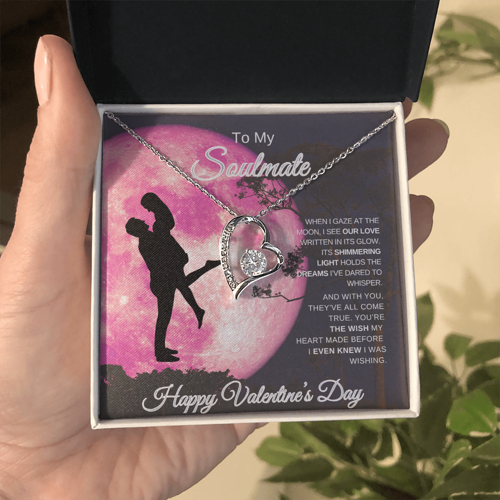 To My Soulmate | Happy Valentine's Day Forever Love Necklace – A Gift from the Heart