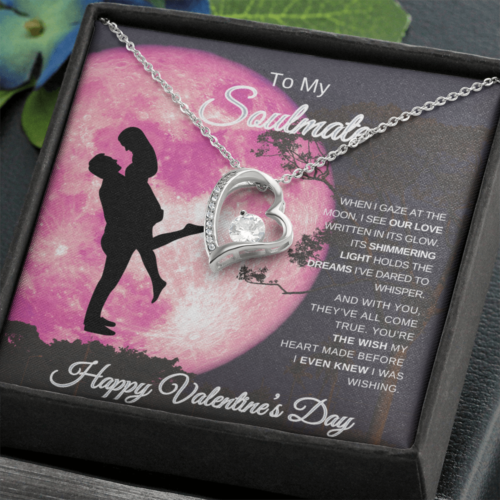 To My Soulmate | Happy Valentine's Day Forever Love Necklace – A Gift from the Heart